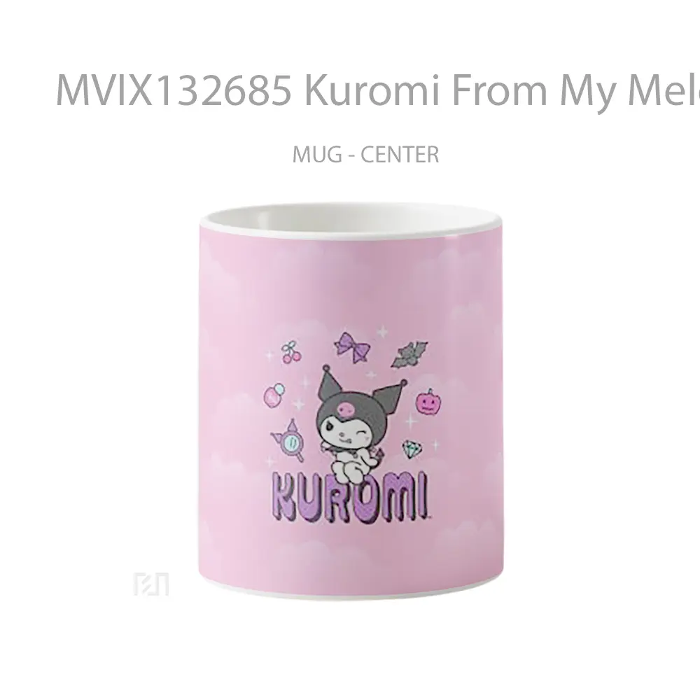 Mug Kuromi From My Melody Hello Kitty Gelas Keramik Unik