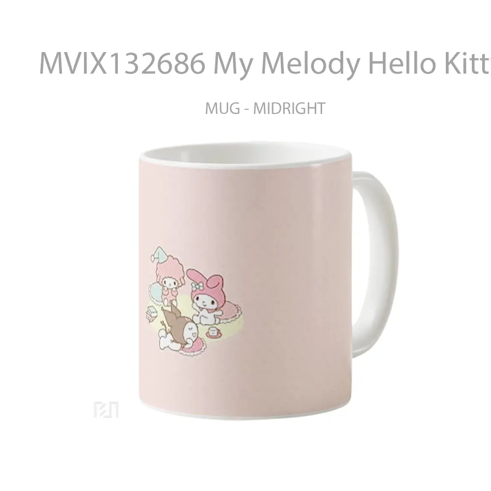 Mug My Melody Hello Kitty Characters Gelas Keramik Unik - All-side / Desain