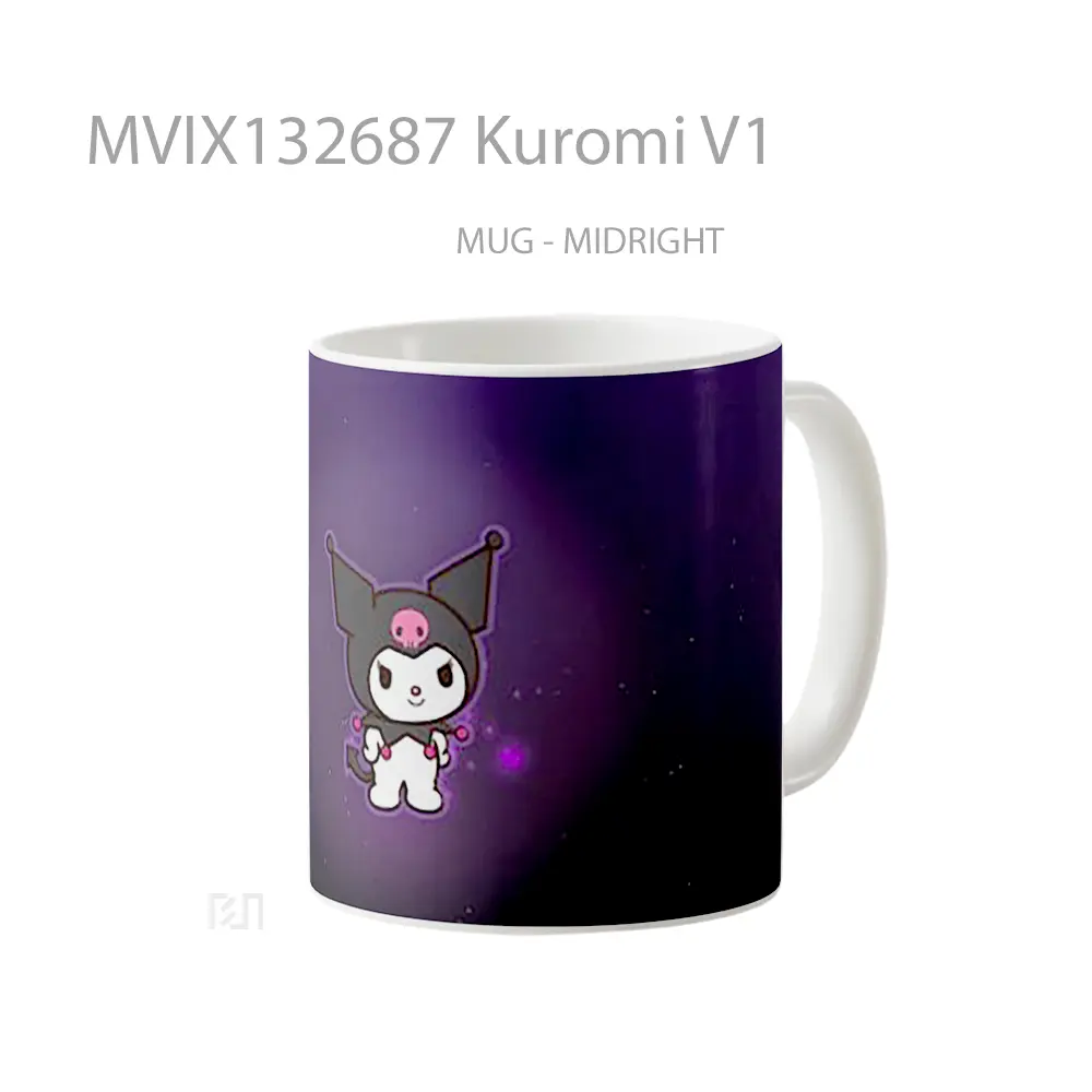 Mug Kuromi V1 Gelas Keramik Unik - All-side / Desain
