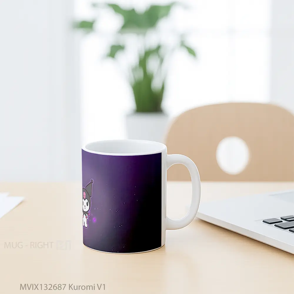 Mug Kuromi V1 Gelas Keramik Unik - All-side / Desain