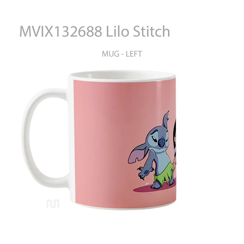 Mug Lilo Stitch Gelas Keramik Unik - All-side / Desain