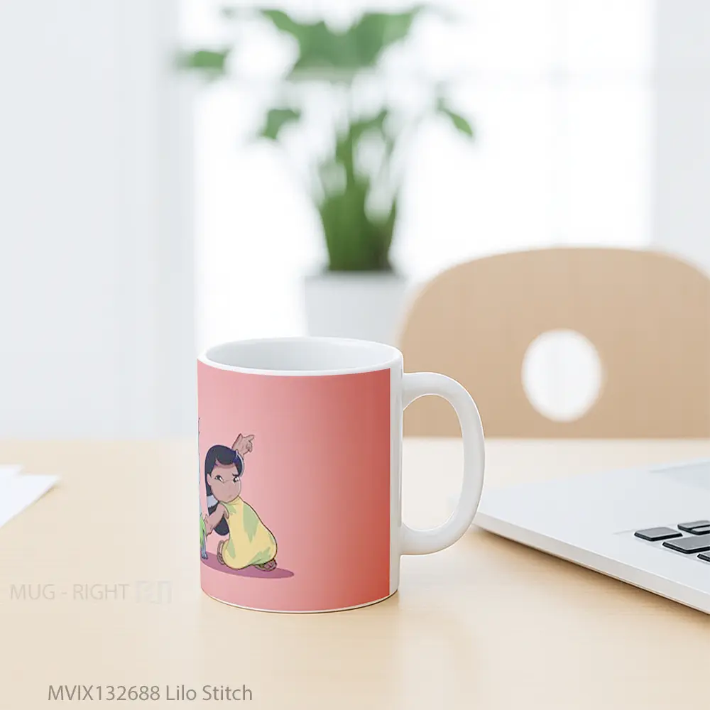 Mug Lilo Stitch Gelas Keramik Unik - All-side / Desain