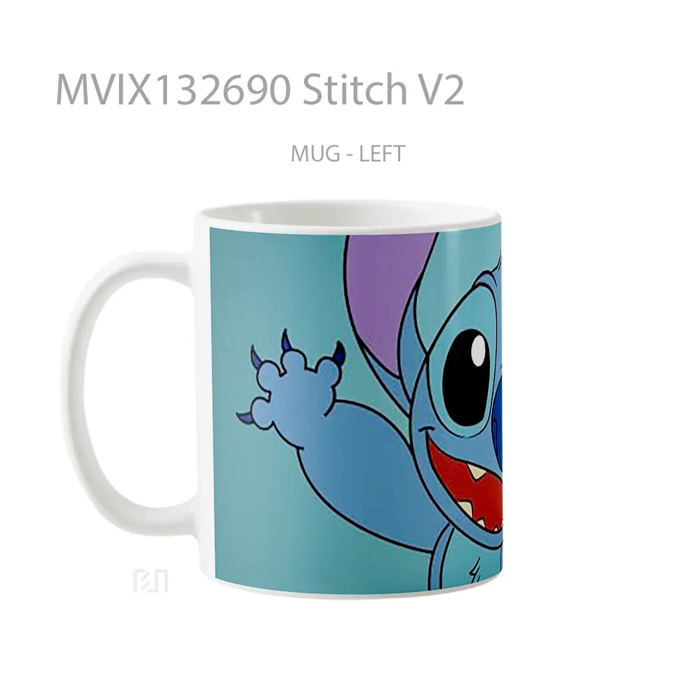 Mug Stitch V2 Gelas Keramik Unik - All-side / Desain