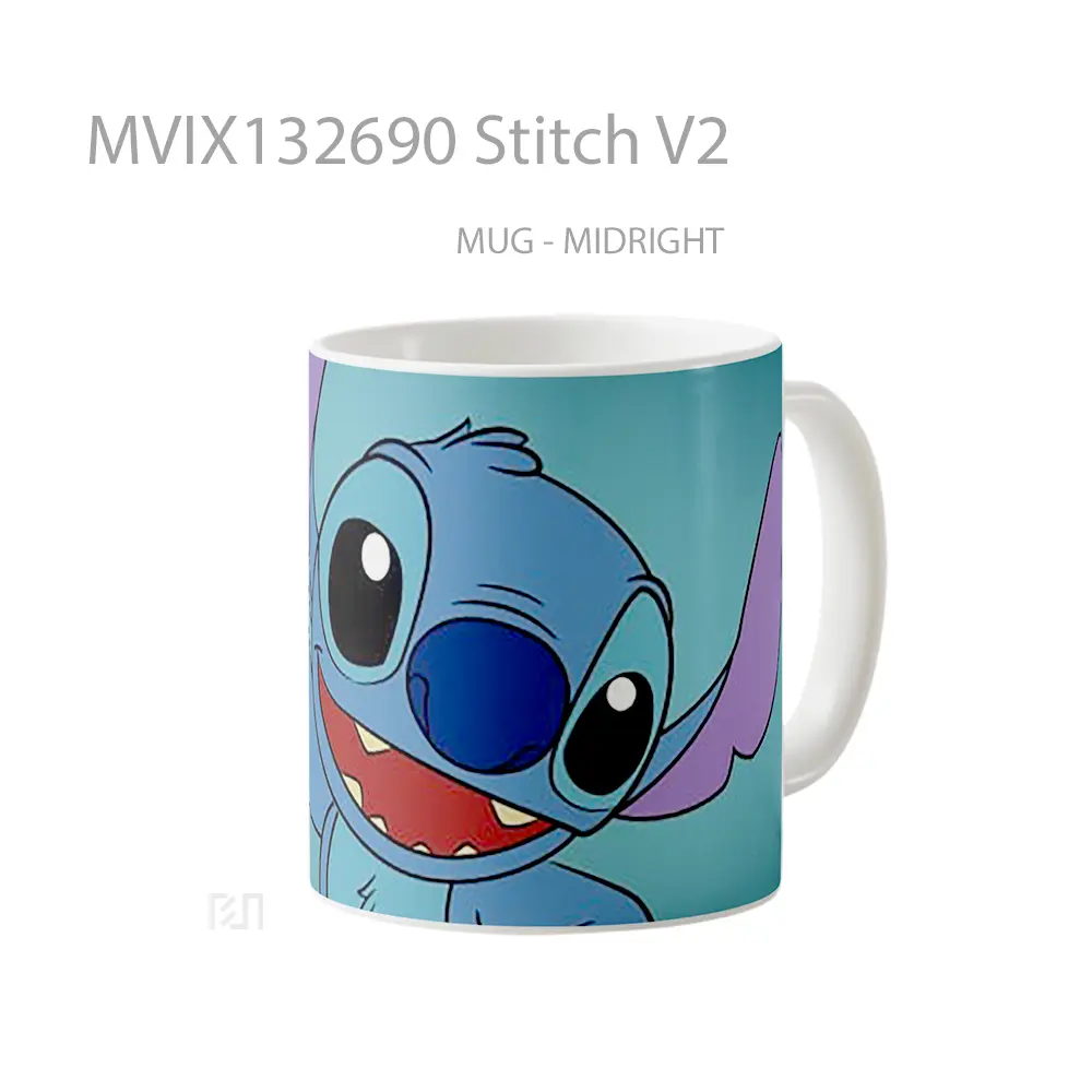 Mug Stitch V2 Gelas Keramik Unik - All-side / Desain