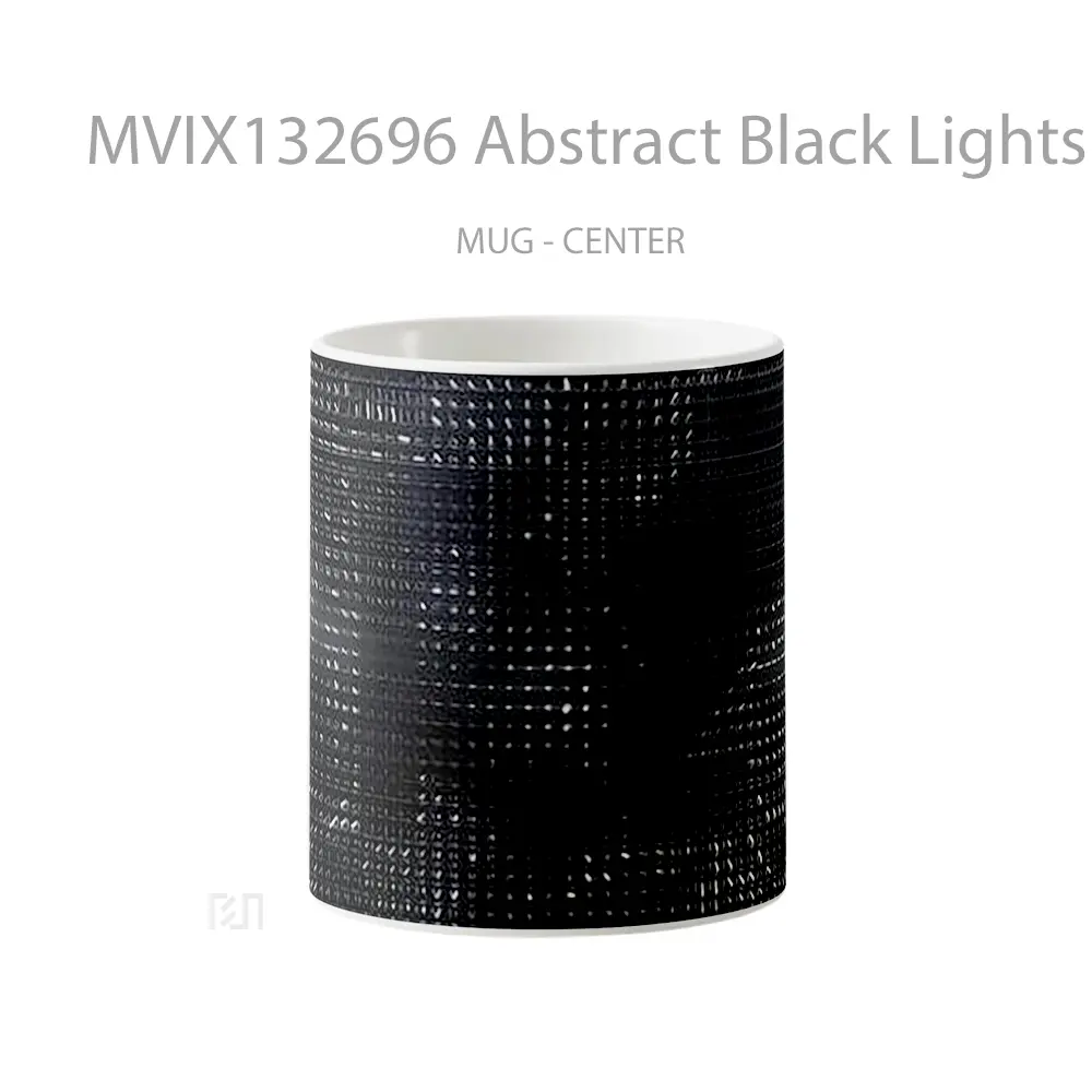 Mug Abstract Black Lights Background Gelas Seni Modern