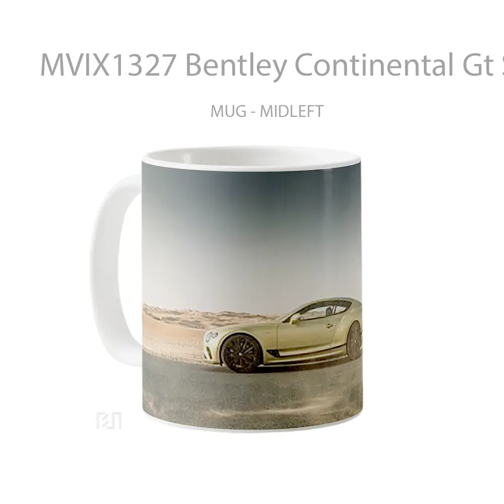 Mug Bentley Continental Gt Speed Cangkir Mobil - All-side / Desain