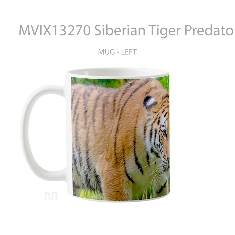 Mug Siberian Tiger Predator Gelas Hewan Lucu - All-side / Desain