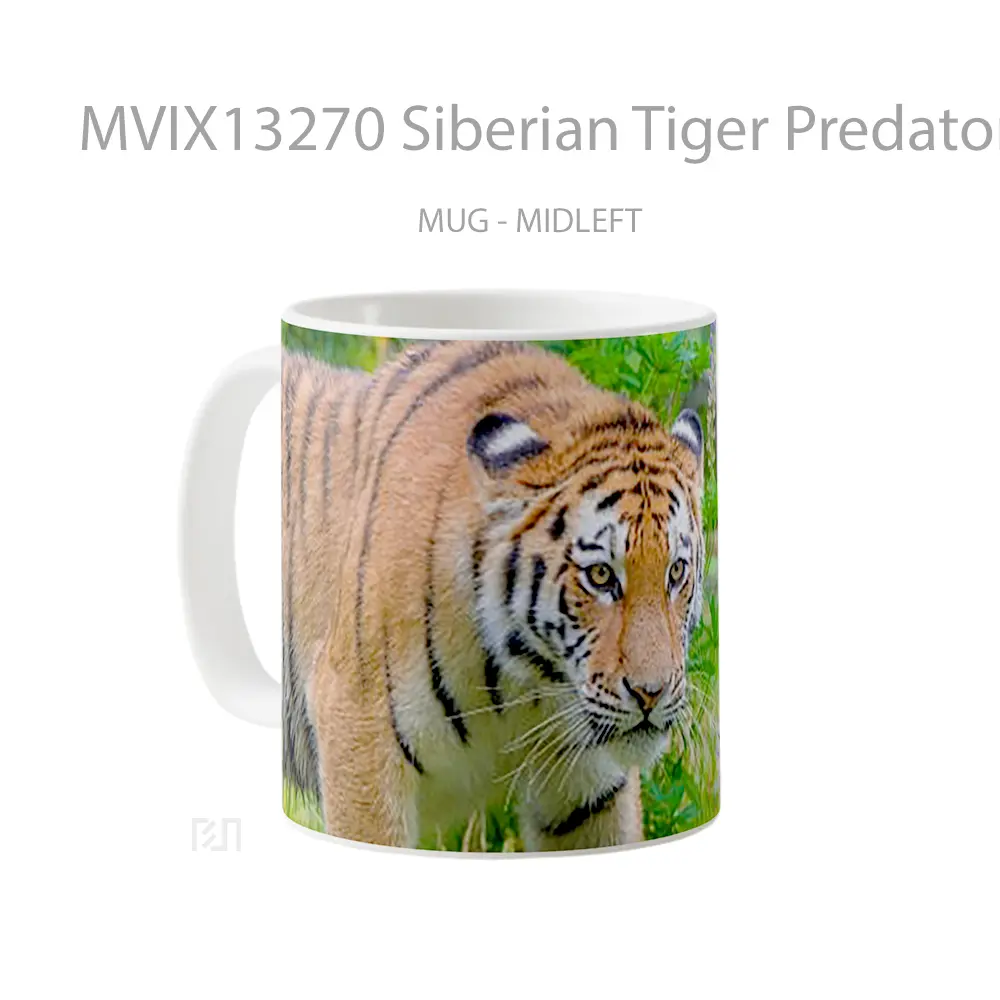 Mug Siberian Tiger Predator Gelas Hewan Lucu - All-side / Desain