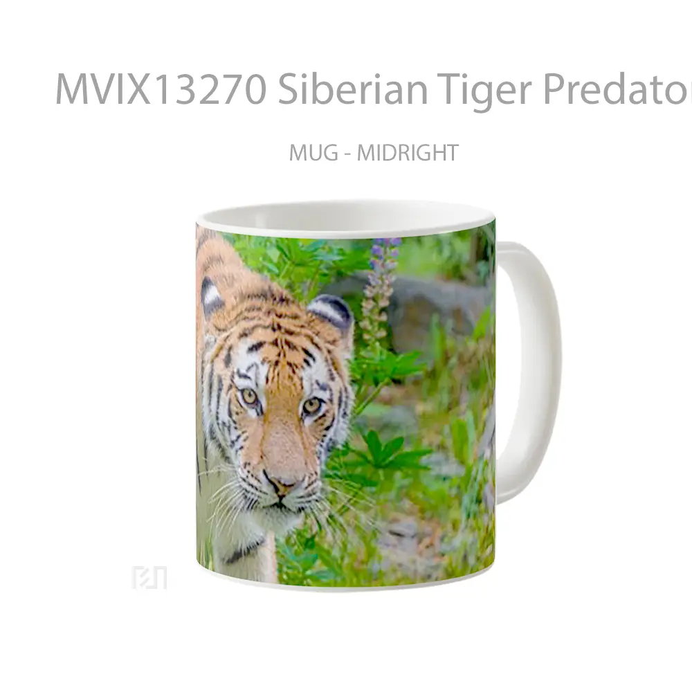 Mug Siberian Tiger Predator Gelas Hewan Lucu - All-side / Desain