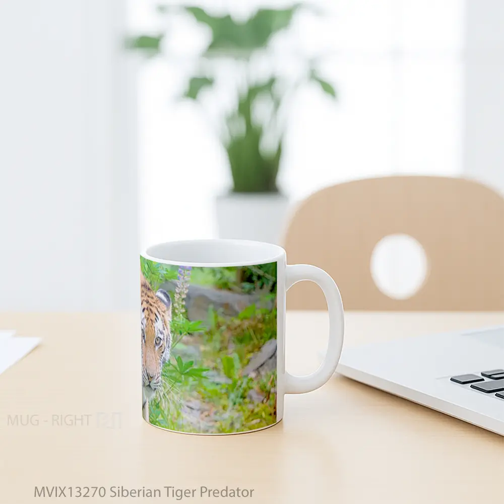 Mug Siberian Tiger Predator Gelas Hewan Lucu - All-side / Desain