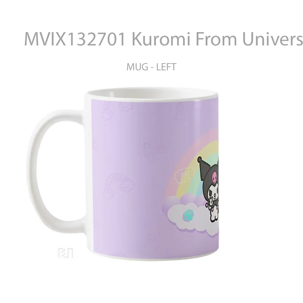 Mug Kuromi From Universo My Melody Hello Kitty V2 Gelas Keramik Unik - All-side / Desain