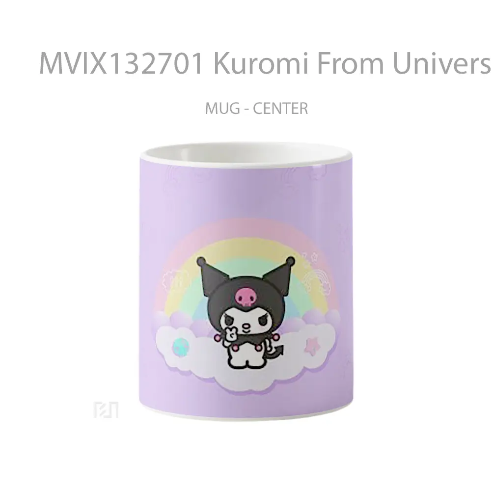 Mug Kuromi From Universo My Melody Hello Kitty V2 Gelas Keramik Unik