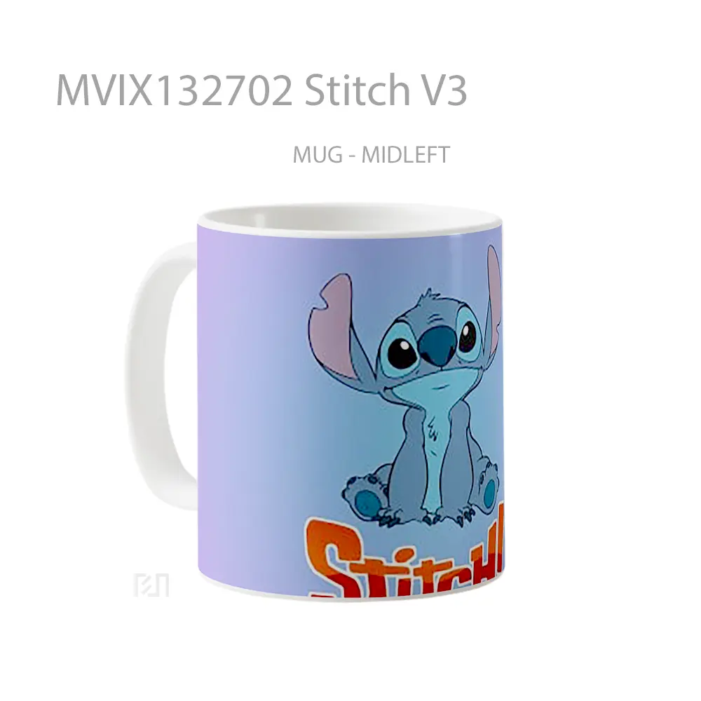 Mug Stitch V3 Gelas Keramik Unik - All-side / Desain