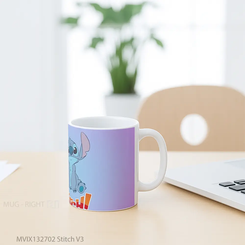 Mug Stitch V3 Gelas Keramik Unik - All-side / Desain