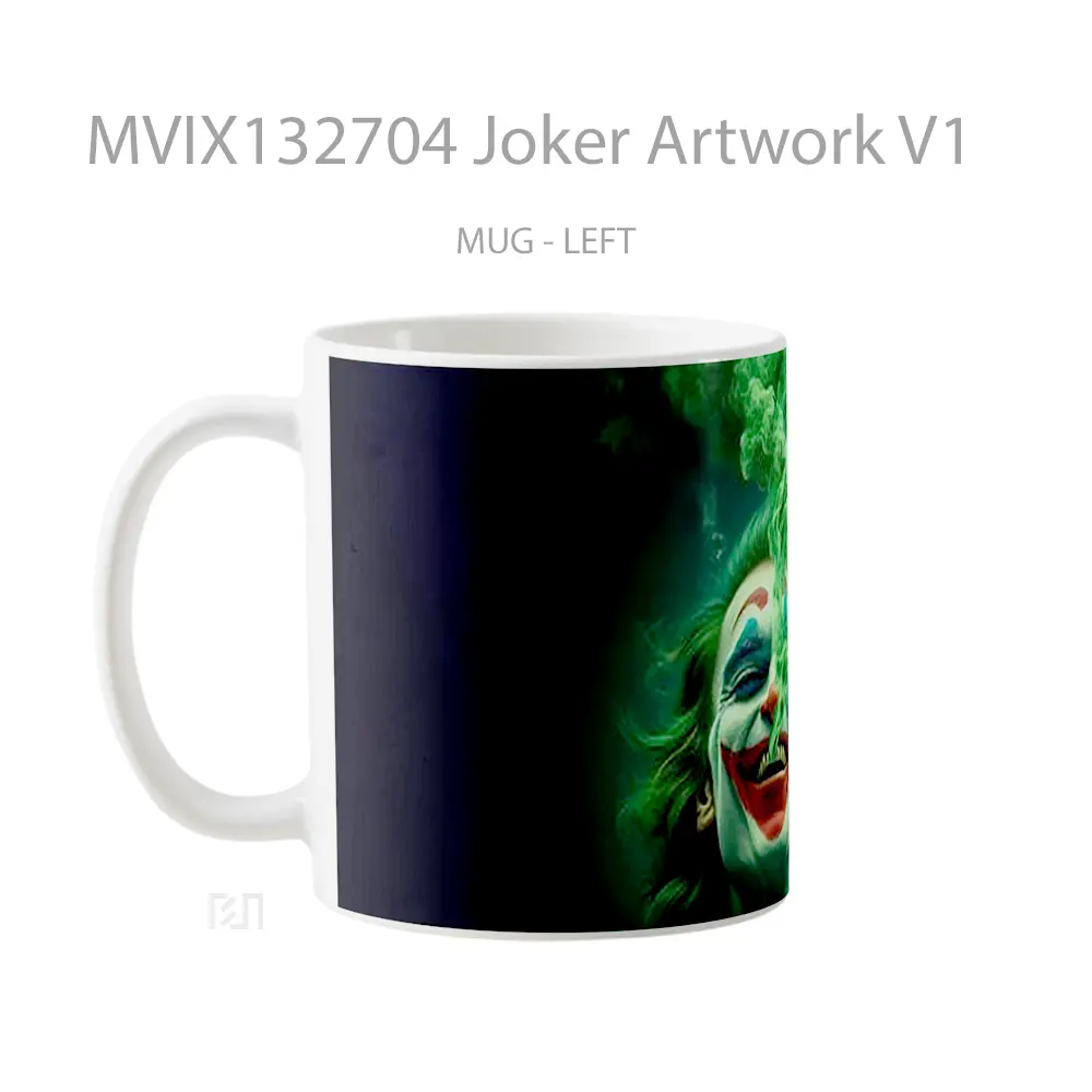 Mug Joker Artwork V1 Gelas Superhero - All-side / Desain