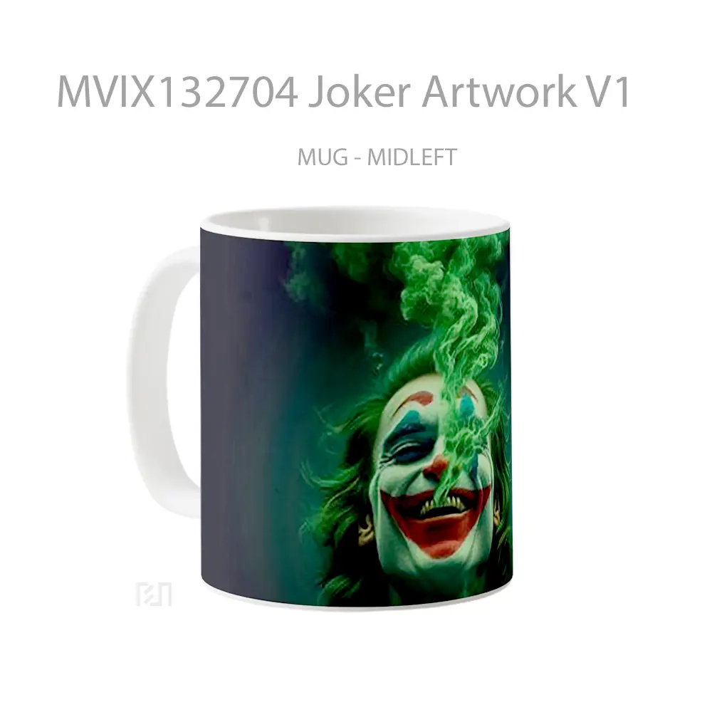 Mug Joker Artwork V1 Gelas Superhero - All-side / Desain