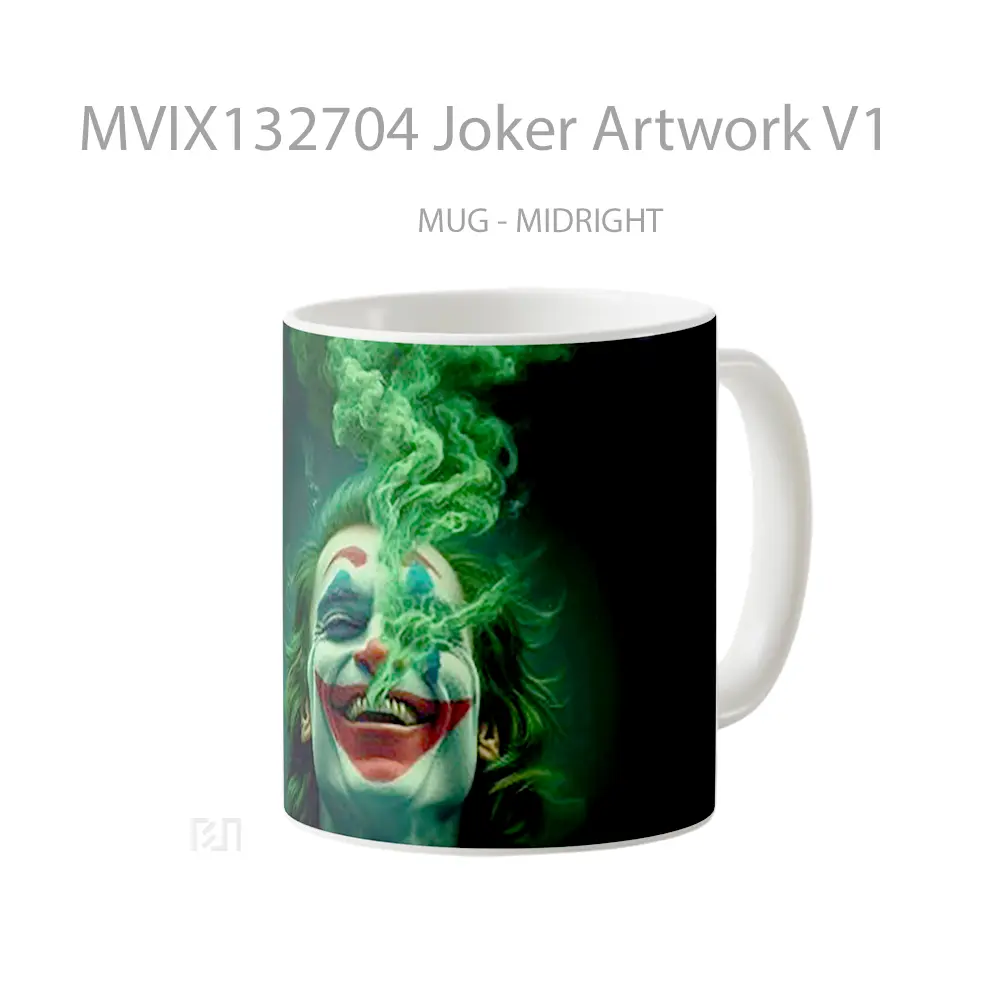 Mug Joker Artwork V1 Gelas Superhero - All-side / Desain