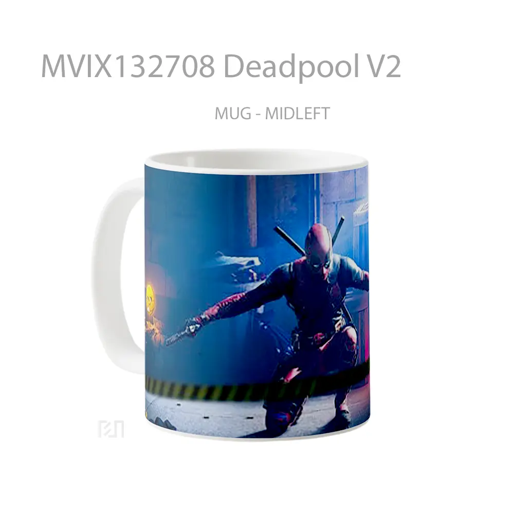 Mug Deadpool V2 Gelas Superhero - All-side / Desain
