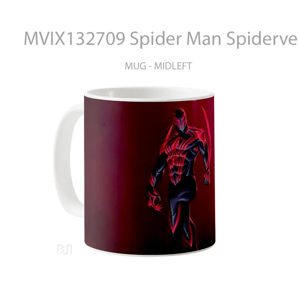 Mug Spider Man Spiderverse Gelas Superhero - All-side / Desain