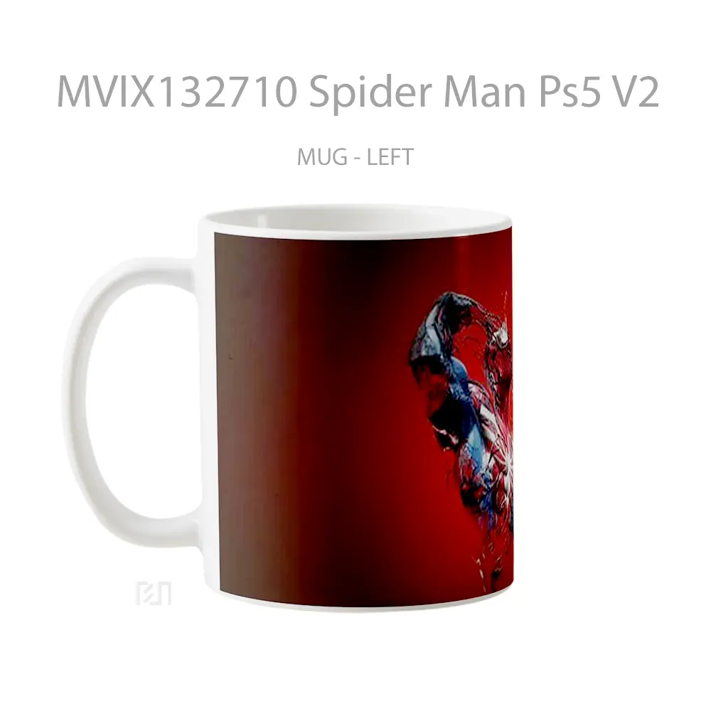 Mug Spider Man Ps5 V2 Gelas Superhero - All-side / Desain