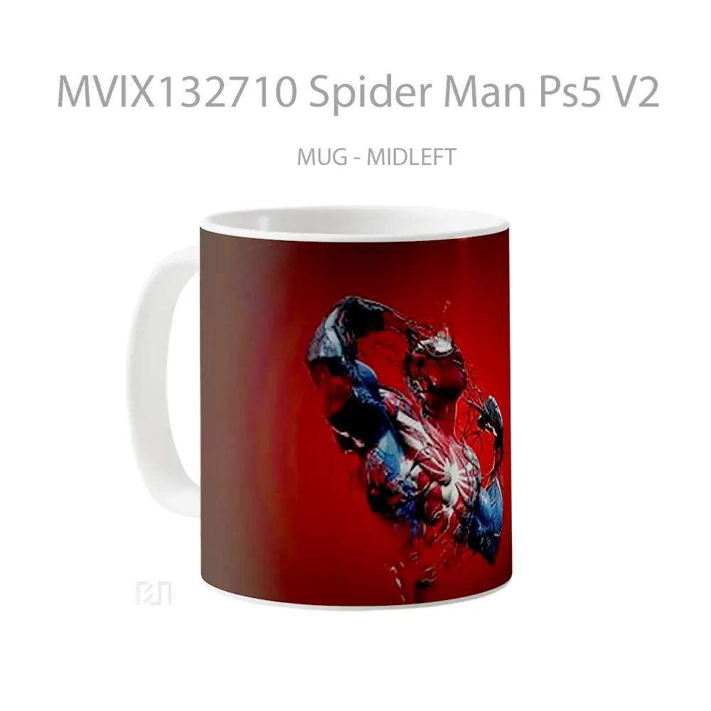 Mug Spider Man Ps5 V2 Gelas Superhero - All-side / Desain