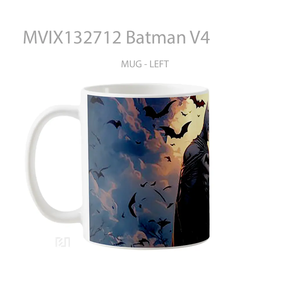 Mug Batman V4 Gelas Superhero - All-side / Desain