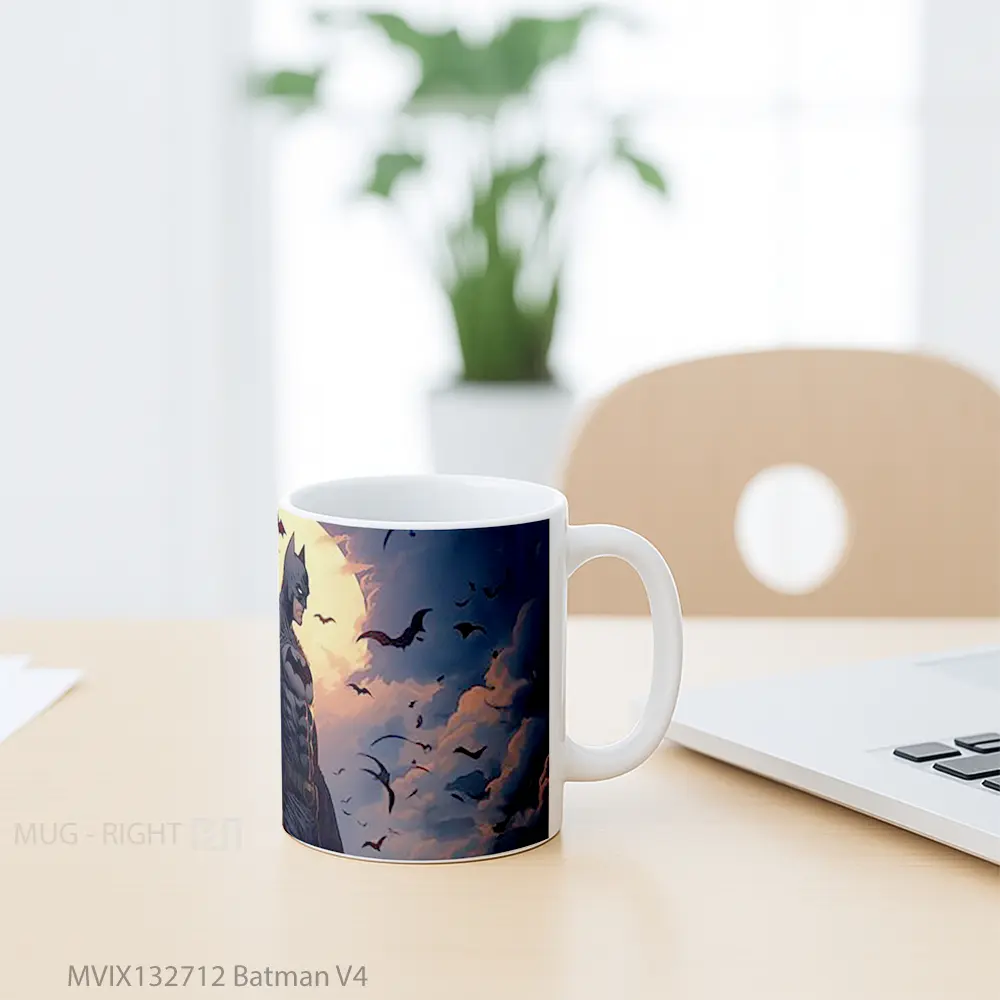Mug Batman V4 Gelas Superhero - All-side / Desain