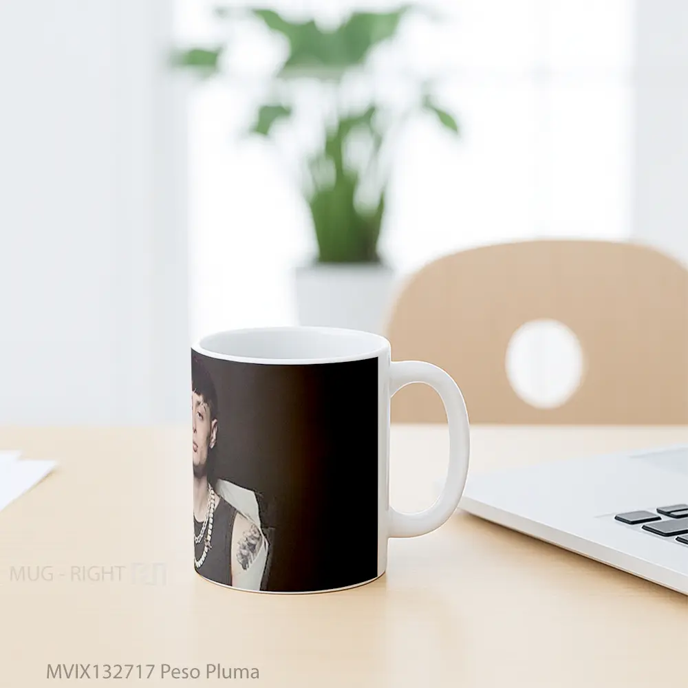 Mug Peso Pluma Gelas Keramik Unik - All-side / Desain