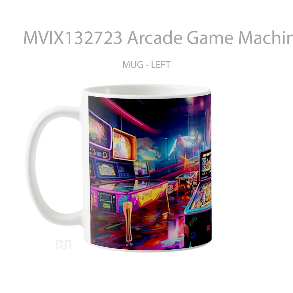 Mug Arcade Game Machines Cangkir Gamer - All-side / Desain