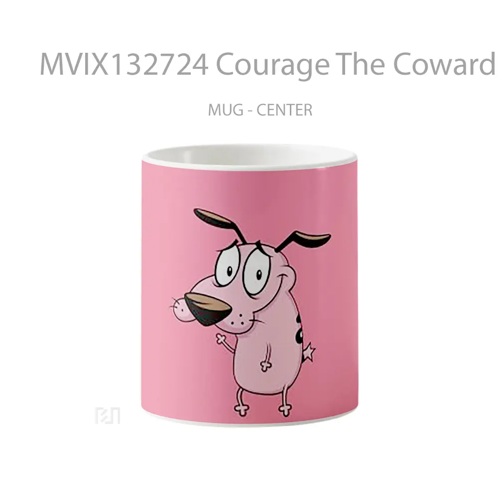 Mug Courage The Cowardly Dog Gelas Hewan Lucu