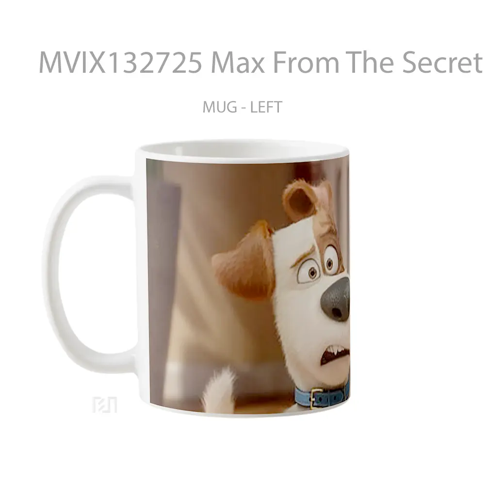 Mug Max From The Secret Life Of Pets Gelas Keramik Unik - All-side / Desain