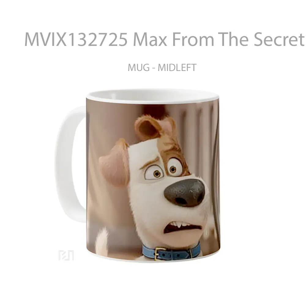 Mug Max From The Secret Life Of Pets Gelas Keramik Unik - All-side / Desain