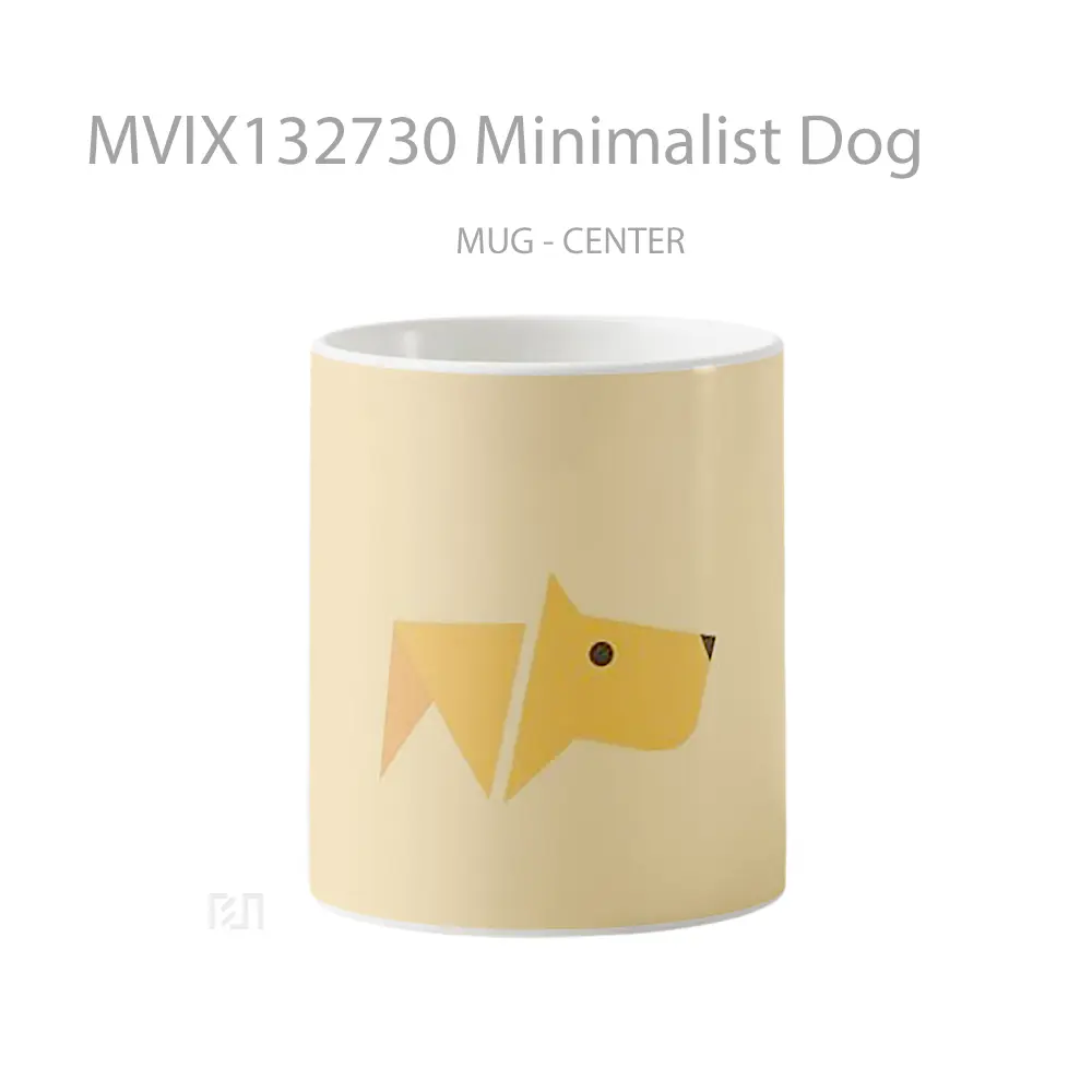 Mug Minimalist Dog Gelas Hewan Lucu