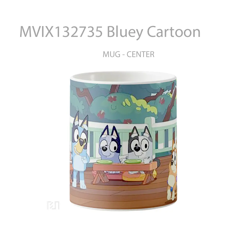 Mug Bluey Cartoon Gelas Kartun
