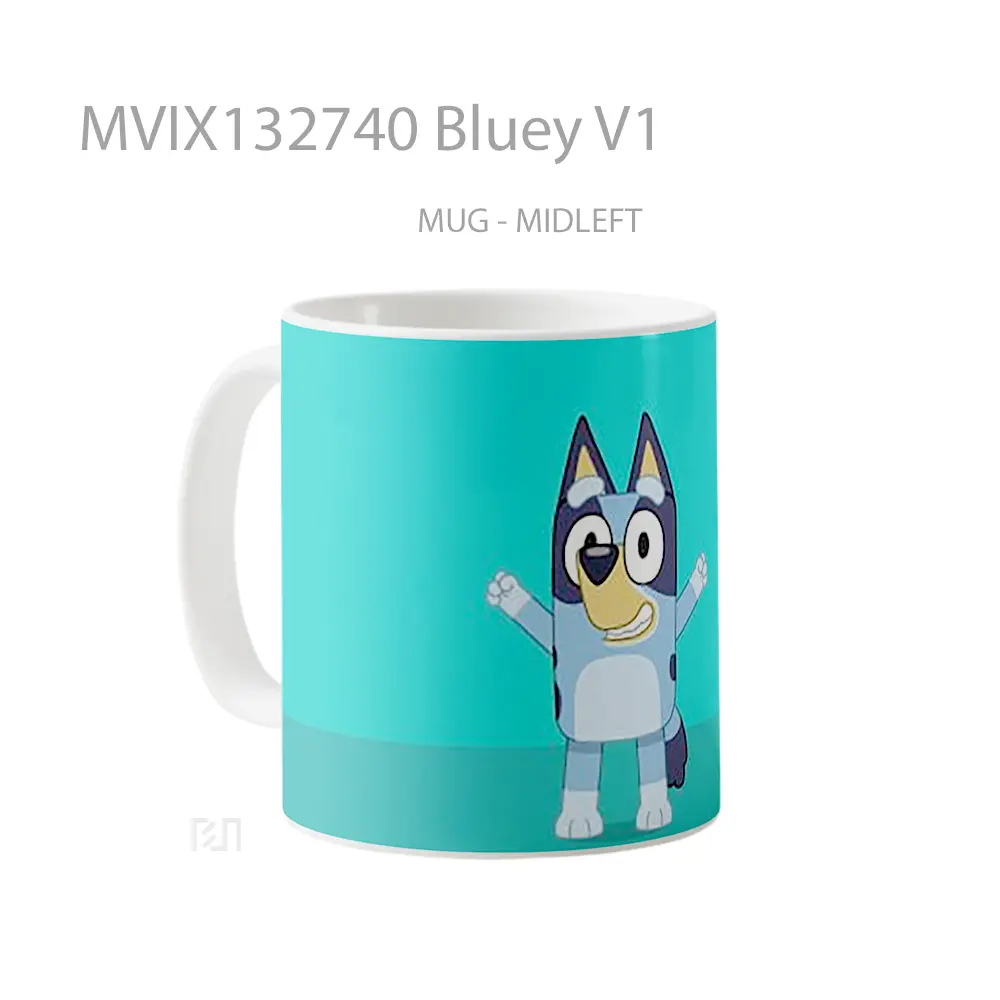 Mug Bluey V1 Gelas Keramik Unik - All-side / Desain