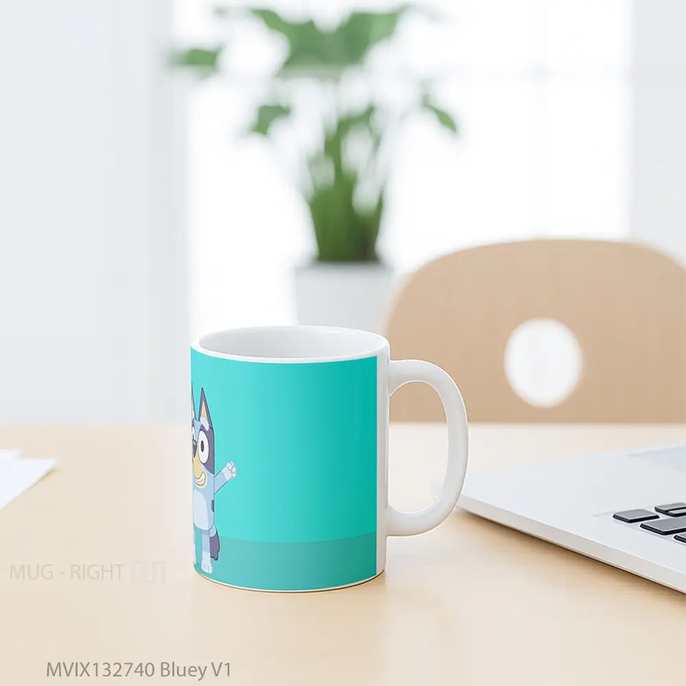 Mug Bluey V1 Gelas Keramik Unik - All-side / Desain