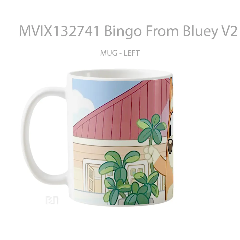 Mug Bingo From Bluey V2 Gelas Keramik Unik - All-side / Desain