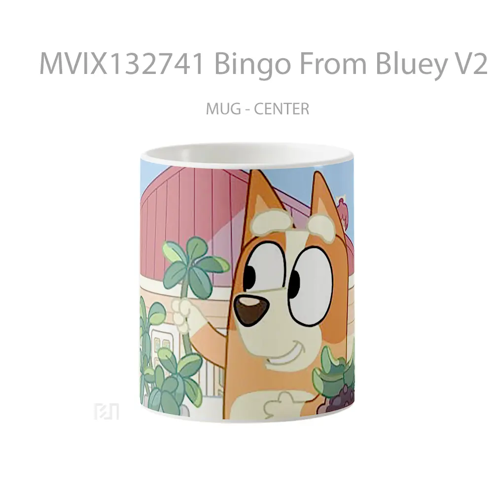 Mug Bingo From Bluey V2 Gelas Keramik Unik