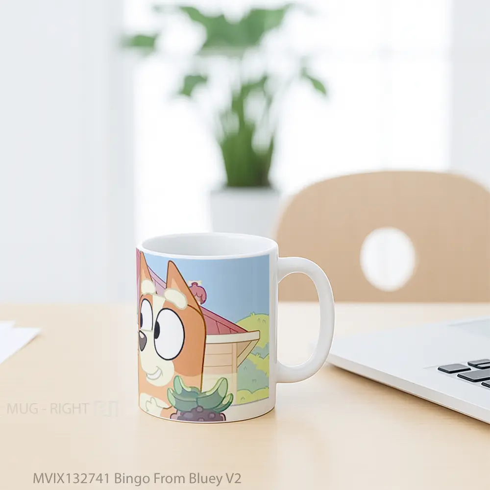 Mug Bingo From Bluey V2 Gelas Keramik Unik - All-side / Desain