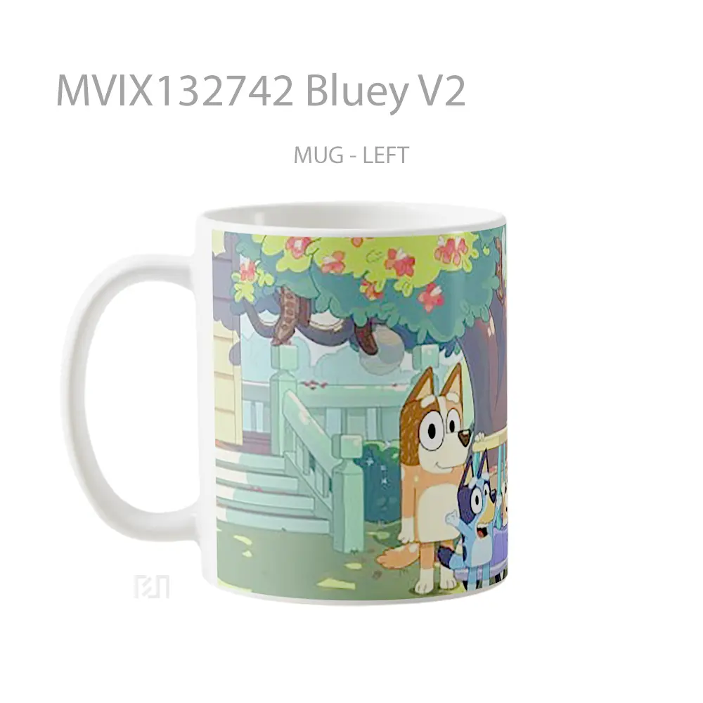 Mug Bluey V2 Gelas Keramik Unik - All-side / Desain
