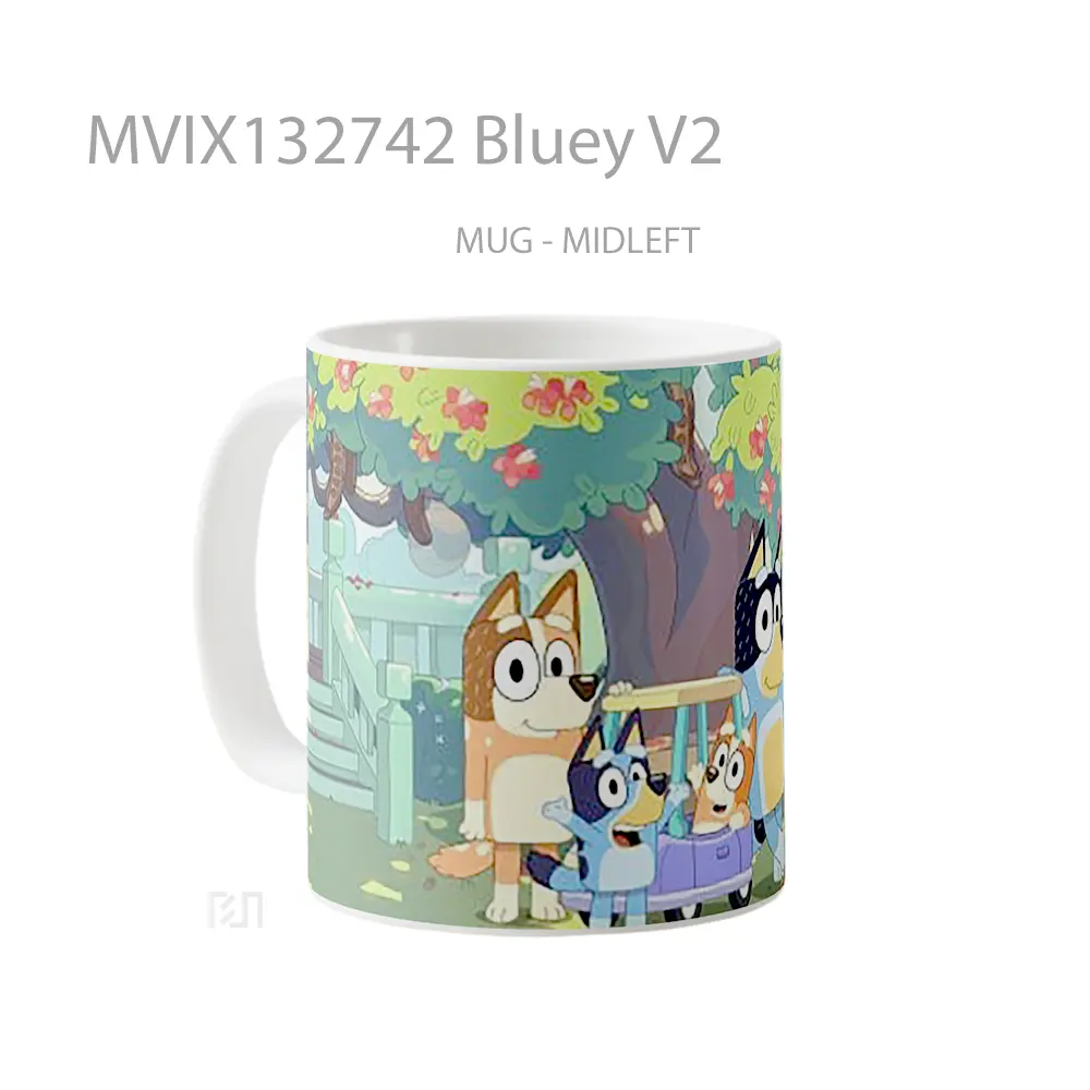 Mug Bluey V2 Gelas Keramik Unik - All-side / Desain
