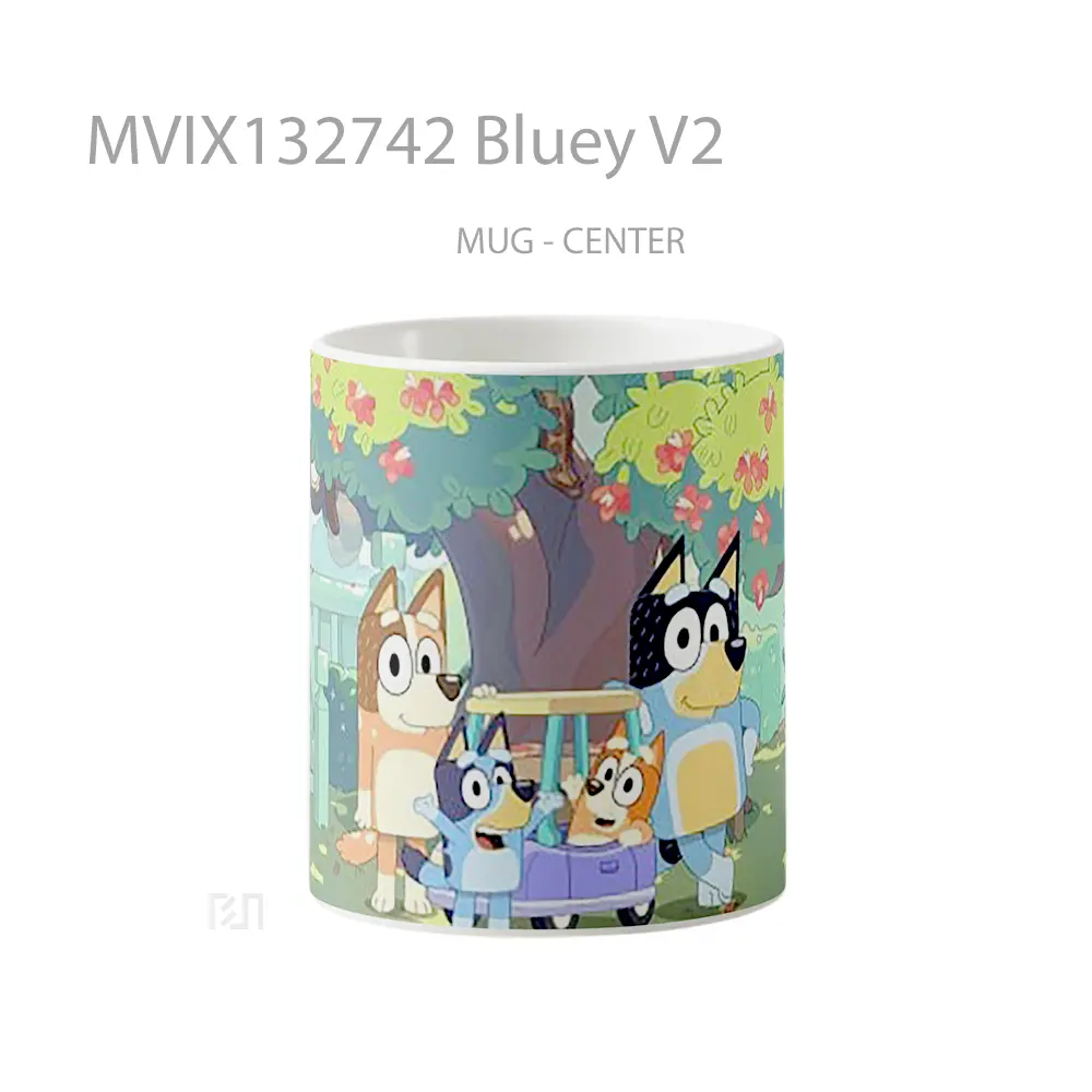 Mug Bluey V2 Gelas Keramik Unik