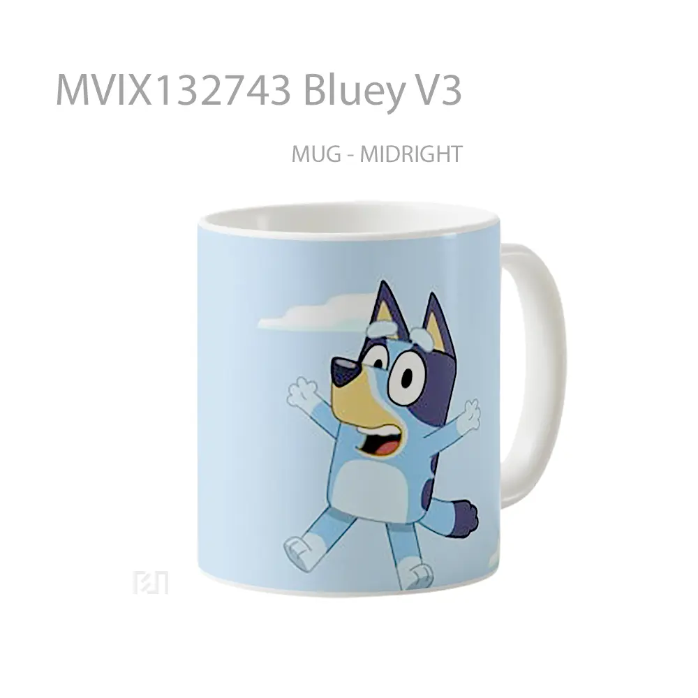 Mug Bluey V3 Gelas Keramik Unik - All-side / Desain