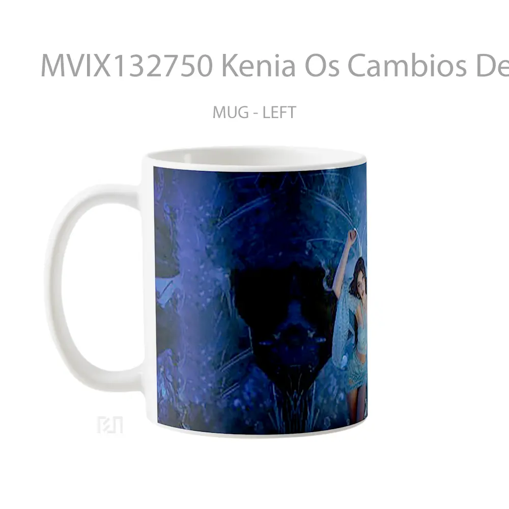 Mug Kenia Os Cambios De Luna Gelas Keramik Unik - All-side / Desain