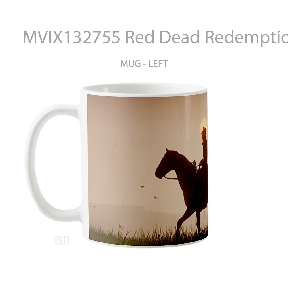 Mug Red Dead Redemption Horse At Sunset Gelas Hewan Lucu - All-side / Desain