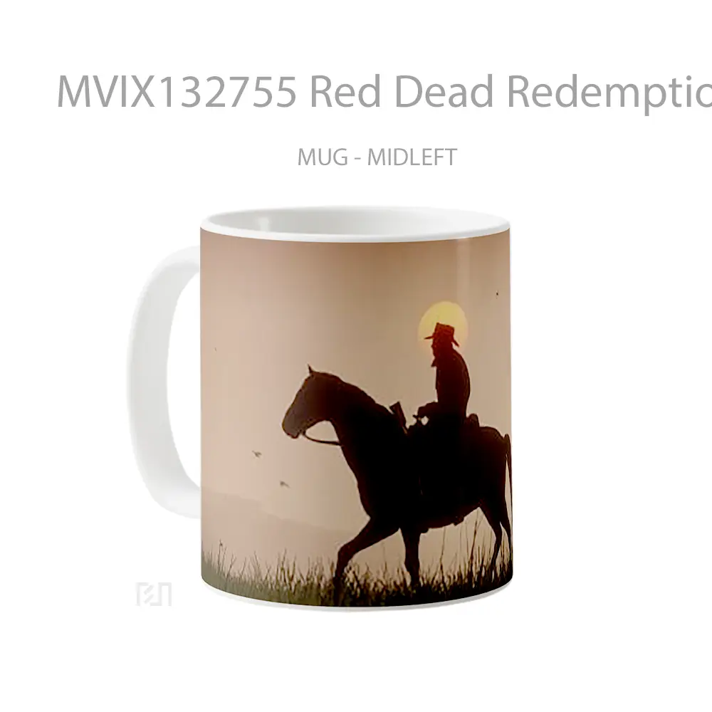 Mug Red Dead Redemption Horse At Sunset Gelas Hewan Lucu - All-side / Desain