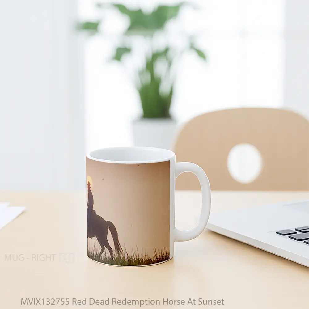 Mug Red Dead Redemption Horse At Sunset Gelas Hewan Lucu - All-side / Desain