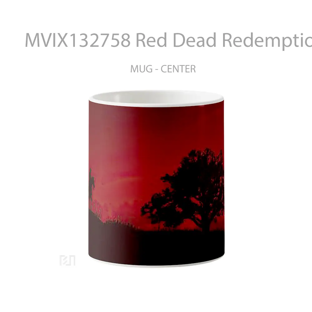 Mug Red Dead Redemption Cowboy Horse Gelas Hewan Lucu