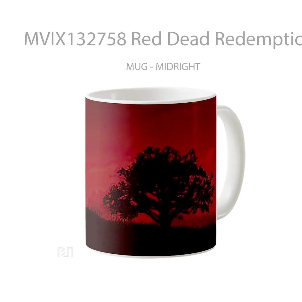 Mug Red Dead Redemption Cowboy Horse Gelas Hewan Lucu - All-side / Desain