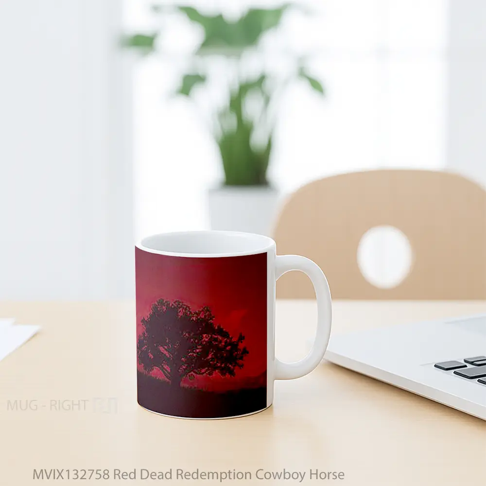 Mug Red Dead Redemption Cowboy Horse Gelas Hewan Lucu - All-side / Desain